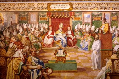 Council of Nicaea 325, 1590 fresco from Sistina, Vatican