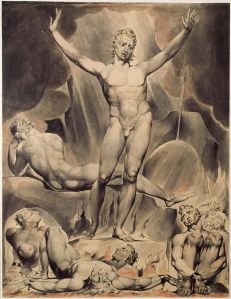"Lucifer" by William Blake from John Milton's "Paradise Lost"